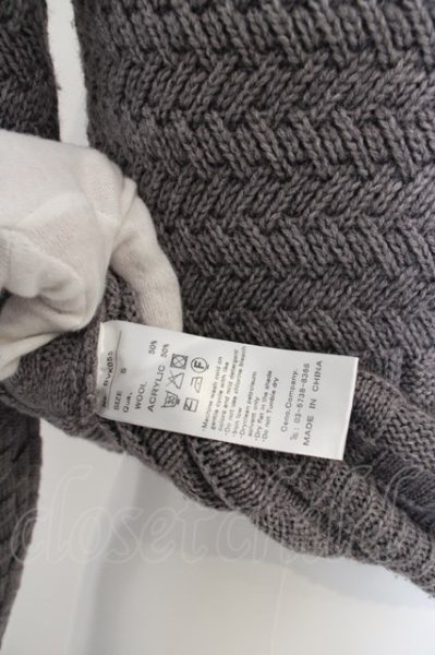 画像3: Black by VANQUISH / 切り替え編みプルオーバーニット S グレー O-24-03-19-022-Bl-to-YM-ZT124 (3)