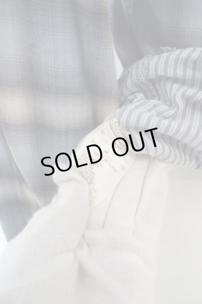 画像4: MURDER LICENSE / チェックネルシャツ 44 ブルー O-24-03-19-024-MU-sh-YM-ZT076 (4)