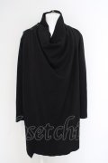 【WINTERセール】Alleglo / ハイネックドレープロングコート F ブラック O-24-03-23-001-Al-ou-YM-ZT142