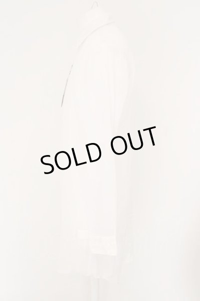 画像4: CIVARIZE / シフォンレース切り替えロングシャツ 46 ホワイト O-24-03-23-025-CI-sh-YM-ZT301 (4)