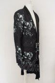 画像2: CIVARIZE / アシンメトリープリーツロングテーラードジャケット 46 ブラック O-24-03-23-042-CI-ja-YM-ZT291 (2)