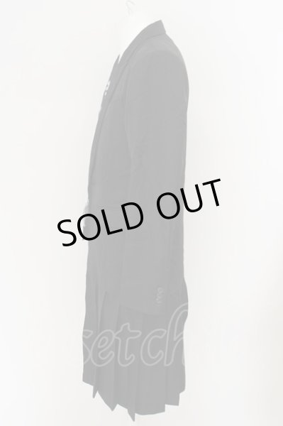 画像3: CIVARIZE / アシンメトリープリーツロングテーラードジャケット 46 ブラック O-24-03-23-042-CI-ja-YM-ZT291 (3)