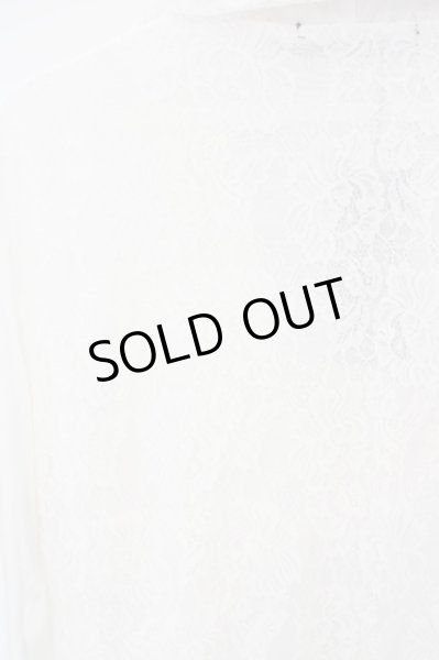 画像4: CIVARIZE / Repレイヤードレース5分袖トッパーカーディガン 46 ホワイト O-24-03-23-005-CI-to-YM-ZT137 (4)