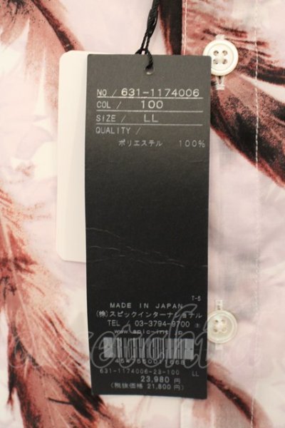 画像3: TORNADO MART / フェザープリントロングシャツ LL レッド O-24-03-23-048-TO-sh-YM-ZT302