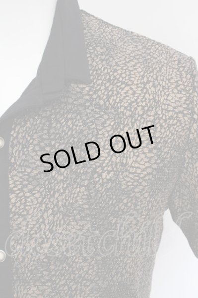 画像2: TORNADO MART / アニマルMIXラメカットシャツ LL ゴールド O-24-03-23-053-TO-sh-YM-ZT142 (2)