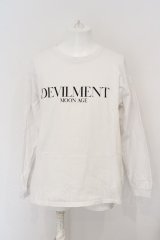 Moonage Devilment(清春) / GRAPHIC OVER L/S カットソー 46 ホワイト O-24-03-23-068-Mo-to-YM-ZT0325