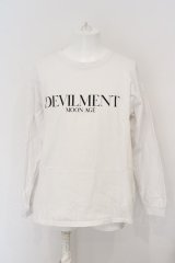 Moonage Devilment(清春) / GRAPHIC OVER L/S カットソー 46 ホワイト O-24-03-23-068-Mo-to-YM-ZT142