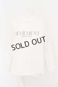 Moonage Devilment(清春) / GRAPHIC OVER L/S カットソー 46 ホワイト O-24-03-23-068-Mo-to-YM-ZT142
