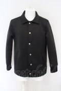 【WINTERセール】NO ID. BLACK / ボンディングスウェットコーチジャケット 1 ブラック O-24-03-23-074-NO-ja-YM-ZT138