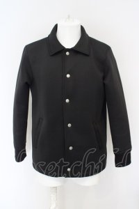 【WINTERセール】NO ID. BLACK / ボンディングスウェットコーチジャケット 1 ブラック O-24-03-23-074-NO-ja-YM-ZT138