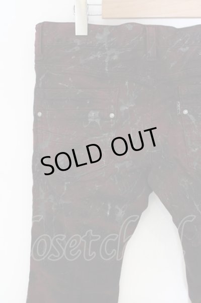 画像5: TORNADO MART / ハイブリッドムラ抜染ベルボトム L ワイン O-24-03-23-084-TO-pa-YM-ZT302 (5)