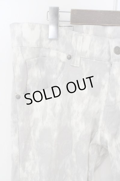 画像2: TORNADO MART / ピケアーガイルプリントストレッチフレアパンツ L ライトグレー O-24-03-23-087-TO-pa-YM-ZT301 (2)