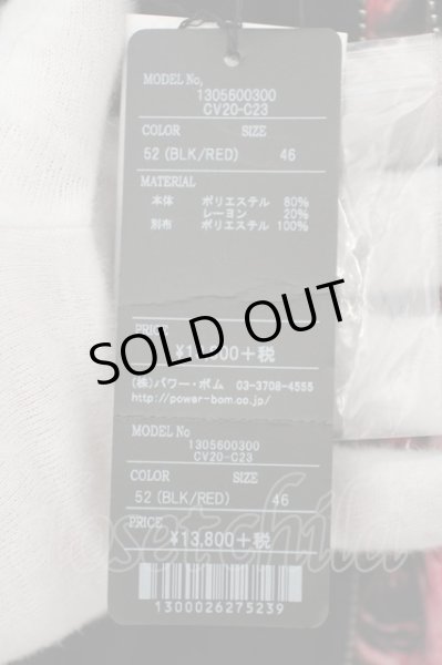 画像3: CIVARIZE / Detectフラワー柄マチ付ジップワイド 46 ブラックｘレッド O-24-03-23-092-CI-pa-YM-ZT291 (3)