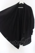 画像2: 【WINTERセール】NO ID. / TRストレッチドレープショールコート 3 ブラック O-24-03-23-014-NO-ou-YM-ZT-M112 (2)