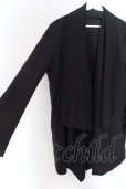 画像3: 【WINTERセール】NO ID. / TRストレッチドレープショールコート 3 ブラック O-24-03-23-014-NO-ou-YM-ZT-M112 (3)