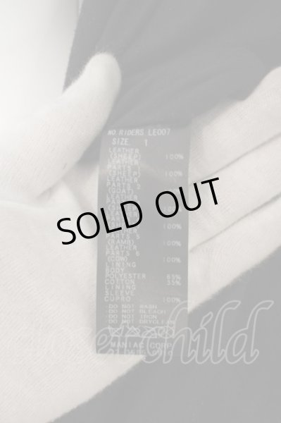 画像10: IFSIXWASNINE / RIDERS デストロイレザーライダースジャケット レディース1 ブラック O-24-03-31-005-IF-ou-YM-ZT-ML004 (10)