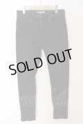 【セール】ZARA / ストレッチスリムデニムパンツ 44 ブラック O-24-03-31-021-ZA-pa-YM-ZT133