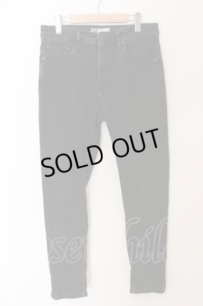画像1: ZARA / ストレッチスリムデニムパンツ 44 ブラック O-24-03-31-021-ZA-pa-YM-ZT133 (1)
