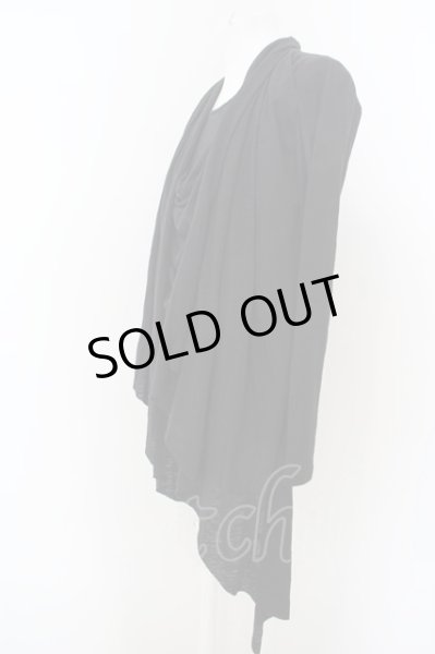 画像2: MIDAS / ドレープロングカットソー 1 ブラック O-24-04-03-034-MI-to-YM-ZT100 (2)