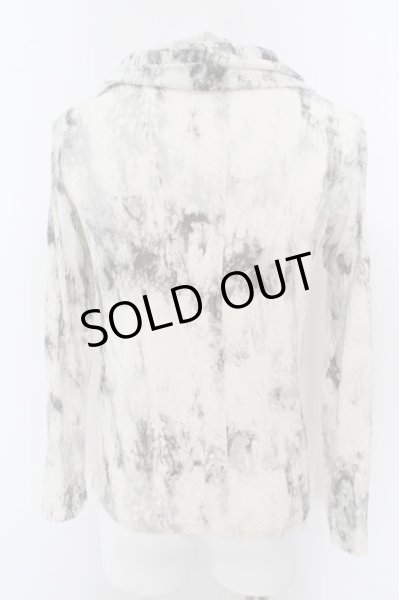 画像3: TORNADO MART / スモーキームラ箔プリントドレープカットソー  ホワイト O-24-04-03-038-TO-to-YM-ZT100 (3)