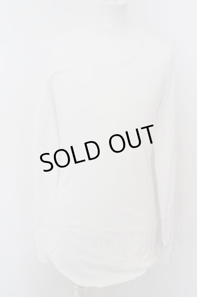 画像2: NO ID. BLACK / C天竺クロスシームカットオフU/Nカットソー 1 ホワイト O-24-04-03-041-NO-to-YM-ZT100 (2)