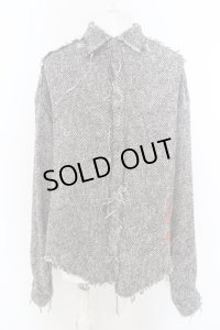 【WINTERセール】CVTVLIST / Tweed Shirt シャツ 1 ブラック O-24-04-03-004-CL-ja-YM-ZT155