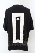 画像2: NO ID. / 天竺NOプリントBIG-Tシャツ ONE ブラック O-24-04-03-046-NO-ts-YM-ZT97 (2)