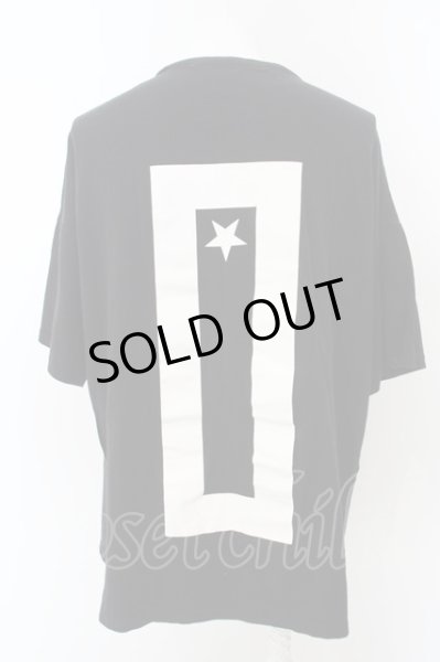 画像2: NO ID. / 天竺NOプリントBIG-Tシャツ ONE ブラック O-24-04-03-046-NO-ts-YM-ZT97 (2)