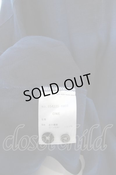 画像3: NO ID. / ドロップショルダーBIGチェックシャツ ONE ブルー O-24-04-03-047-NO-sh-YM-ZT097 (3)