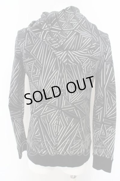 画像2: NO ID. / ジオメトリックパーカー 1 チャコール O-24-04-03-058-NO-to-YM-ZT114 (2)