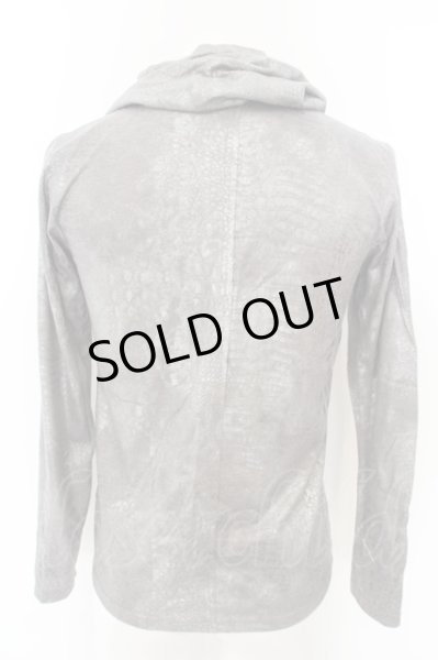 画像2: TORNADO MART / クロコダイルムラ箔プリントカットソー M シルバー O-24-04-03-005-TO-to-YM-ZT155 (2)