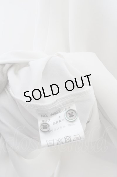 画像3: NO ID. BLACK / レイヤードプルオーバーシャツ 1 ホワイト O-24-04-03-064-NO-sh-YM-ZT118 (3)