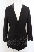 【WINTERセール】NO ID. BLACK / TRストレッチノーカラージャケット 1 ブラック O-24-04-03-066-NO-ja-YM-ZT131