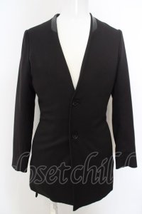【WINTERセール】NO ID. BLACK / TRストレッチノーカラージャケット 1 ブラック O-24-04-03-066-NO-ja-YM-ZT131