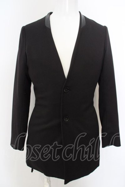 画像1: 【WINTERセール】NO ID. BLACK / TRストレッチノーカラージャケット 1 ブラック O-24-04-03-066-NO-ja-YM-ZT131