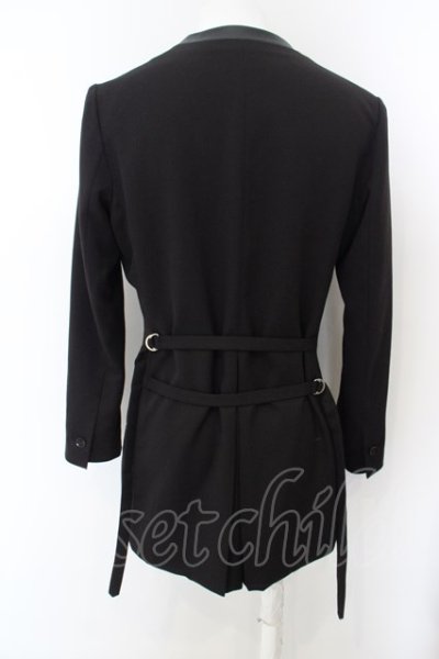 画像2: 【WINTERセール】NO ID. BLACK / TRストレッチノーカラージャケット 1 ブラック O-24-04-03-066-NO-ja-YM-ZT131