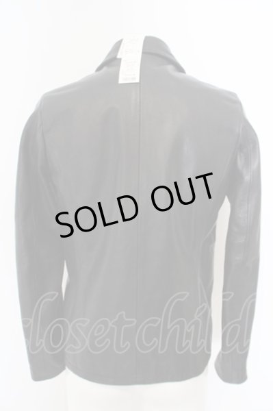 画像4: GOSTAR DE FUGA / 衿付きシングルライダースジャケット 44 ブラック O-24-04-03-075-GO-ou-YM-ZT-ML004 (4)