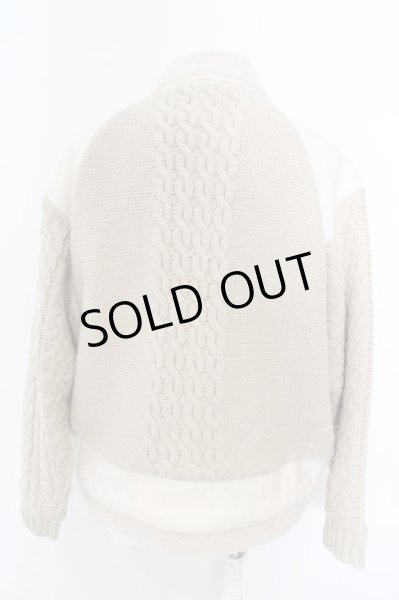 画像3: NO ID. / チェンジングニットB-3BIG BLZ ブルゾン ONE オフホワイト O-24-04-03-076-NO-ou-YM-ZT165 (3)