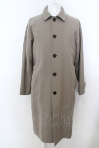 【WINTERセール】NO ID. / メルトンインバーテッドタックコート 1 グレイベージュ O-24-04-03-077-NO-ou-YM-ZT-M117