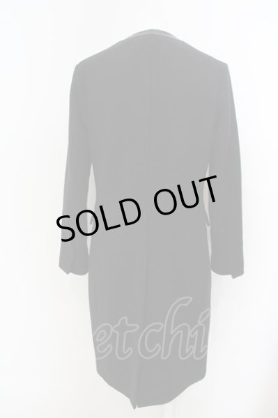 画像2: NO ID. BLACK / ラム切り替えノーカラーチェスターコート 1 ブラック O-24-04-03-078-NO-ou-YM-ZT-ML012 (2)