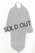 【セール】NIL DUE / NIL UN TOKYO / LONG HOODIE OVER COAT  ブラック O-24-04-03-080-NI-ja-OW-ZT-M117