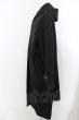 画像2: NIL DUE / NIL UN TOKYO / LONG HOODIE OVER COAT  ブラック O-24-04-03-080-NI-ja-OW-ZT-M117 (2)