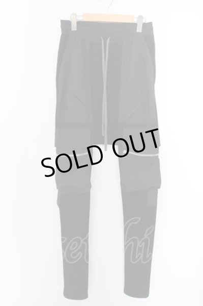 画像1: A.F ARTEFACT / COMBINATION ZIPPER SARROUEL SKINNY パンツ 1 ブラック O-24-04-03-082-A.-pa-YM-ZT166 (1)