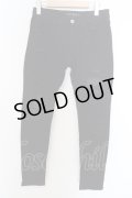 NO ID. BLACK / ストレッチデニムレザーリペアスキニーパンツ 1 ブラック O-24-04-03-084-NO-pa-YM-ZT-ML012