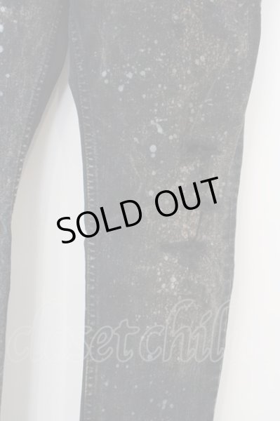 画像2: LGB / S-WOLF ブリーチダメージシューカットデニムパンツ 26 ブラック O-24-04-03-088-LG-pa-YM-ZT166 (2)