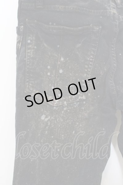 画像3: LGB / S-WOLF ブリーチダメージシューカットデニムパンツ 26 ブラック O-24-04-03-088-LG-pa-YM-ZT166 (3)