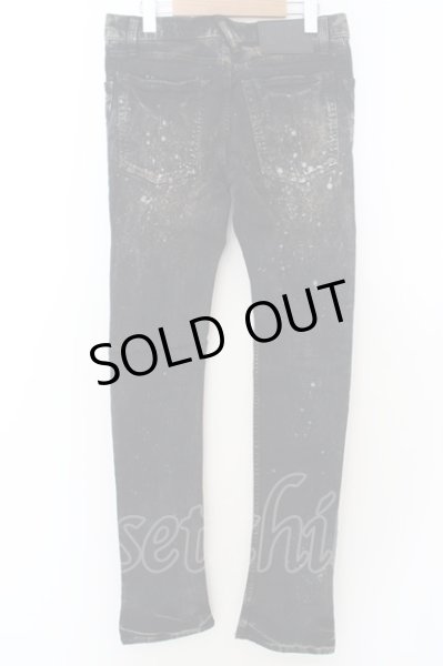 画像4: LGB / S-WOLF ブリーチダメージシューカットデニムパンツ 26 ブラック O-24-04-03-088-LG-pa-YM-ZT166 (4)