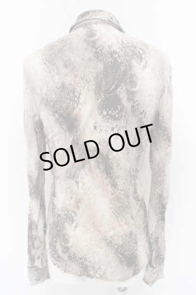 画像3: FUGA / 二重襟ペイズリー総柄スーパーストレッチシャツ 44 ベージュ O-24-04-03-008-FU-sh-YM-ZT155 (3)