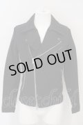 【セール】CIVARIZE / Evil加工デニムライダース 44 ブラック O-24-04-04-043-CI-ou-YM-ZT148
