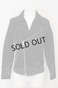 【セール】CIVARIZE / Evil加工デニムライダース 44 ブラック O-24-04-04-043-CI-ou-YM-ZT148